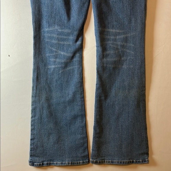 Indigo Rein 30WX32X 1/2 Distressed Flared Wide Leg Denim Jeans Light Blue - Picture 6 of 11